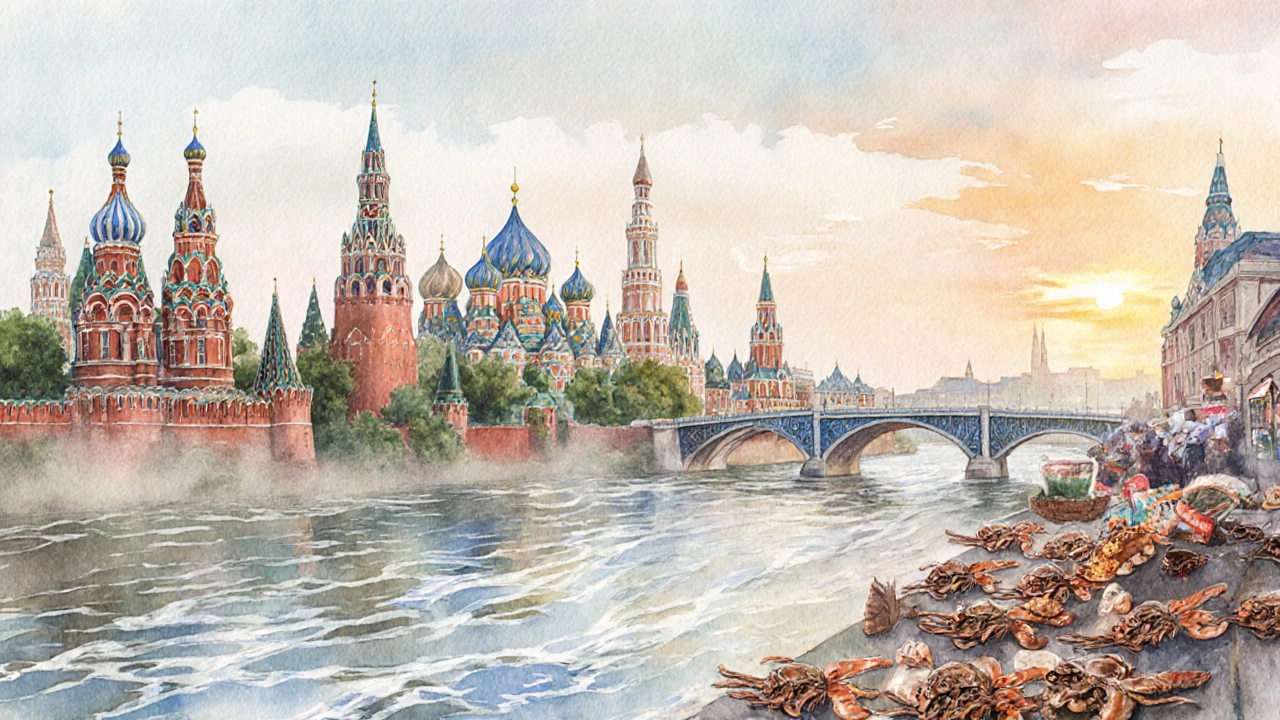 Водяная живопись: знаменитые достопримечательности городов Волги вдоль реки.
