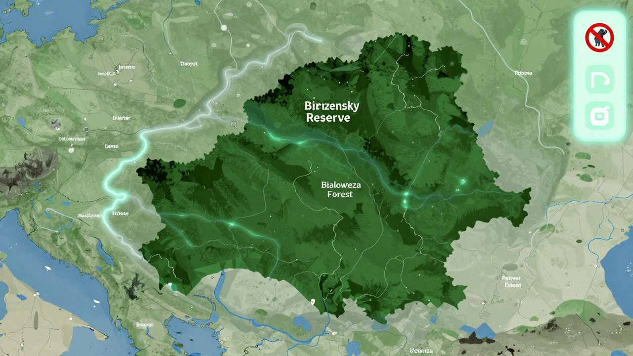 Интерактивная карта Беларуси с запретными зонами для собак.